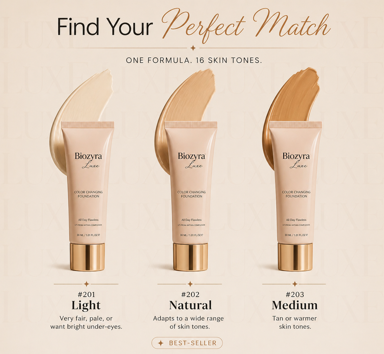 Biozyra Luxe Color Changing Foundation